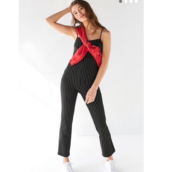 Urban Outfitters Tops - *SOLD* NWOT UO Sweetheart Pinstripe Jumpsuit